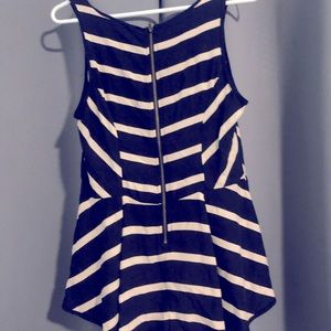 Xhilaration black and white sleeveless top